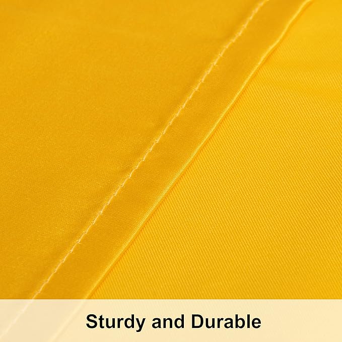 NTBAY Satin Body Pillowcase for Hair and Skin, Luxurious and Silky Pillow case with Envelope Closure, 20x54 Inches, Yellow