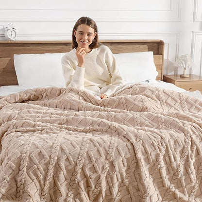 Heated Blanket King Size 90"x100" - Washable Dual Control Heated Blankets with 5 Heat Levels and 10 Hours Auto-off, ETL & FCC Certified and Overheat Protection, House Warming Gifts New Home (Beige)