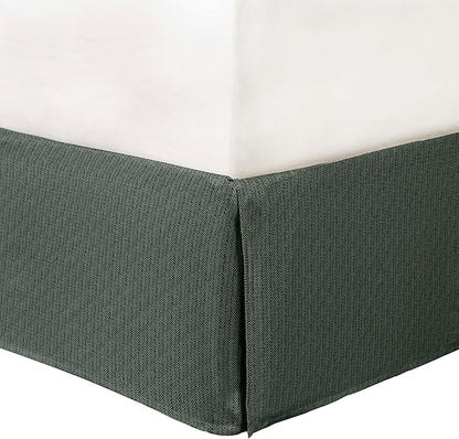 Madison Park Ridge Comforter Set - Cabin Lodge Plaid Herringbone Design, All Season Down Alternative Cozy Bedding with Matching Bedskirt, Shams, Decorative Pillow, Grey King(104"x92") 7 Piece