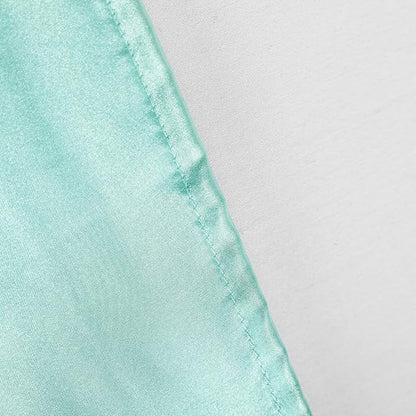 NTBAY 12 Pack Satin Standard Pillowcases for Hair and Skin, Luxurious and Silky Pillow Cases with Envelope Closure, 20 x 26 Inches, Light Blue