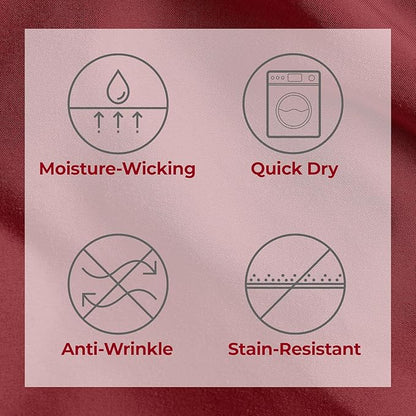Mellanni Twin Sheets Set - 3 PC Iconic Collection Bedding - Hotel Luxury, Extra Soft, Cooling Bed Sheets - Wrinkle, Fade, Stain Resistant (Twin, Brick Red)