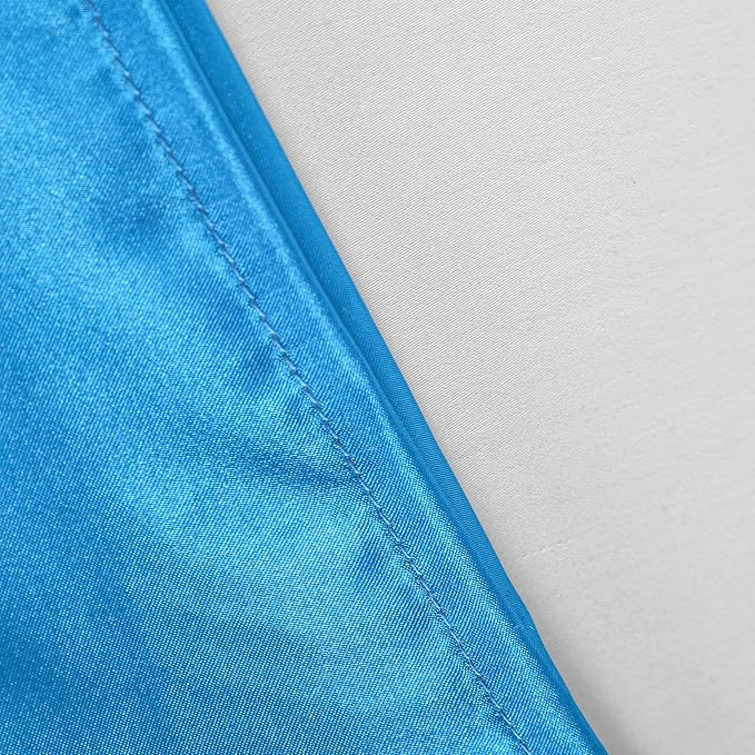 NTBAY 12 Pack Satin Standard Pillowcases for Hair and Skin, Luxurious and Silky Pillow Cases with Envelope Closure, 20 x 26 Inches, Royal Blue