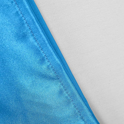 NTBAY 12 Pack Satin Queen Pillowcases for Hair and Skin, Luxurious and Silky Pillow Cases with Envelope Closure, 20 x 30 Inches, Royal Blue