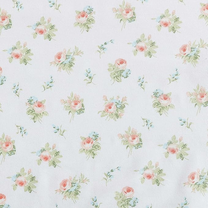 Laura Ashley - King Pillowcase Set, Breathable Percale Cotton Bedding, Floral Home Decor (Roseford Orange, 2 Piece)