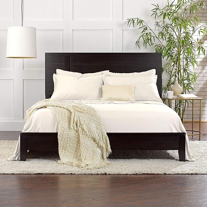 Queen Pillowcases by Pure Bamboo, Genuine 100% Organic Viscose Derived from Bamboo, Luxuriously Soft & Cooling, Double Stitching, Envelope Closure (2 Queen Pillowcases, Ivory)