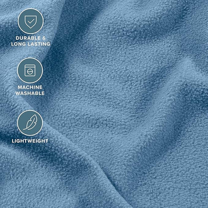 Bare Home Super Soft Fleece Sheet Set - Full Size - Extra Plush Polar Fleece, No-Pilling Bed Sheets - All Season Cozy Warmth (Full, Coronet Blue)