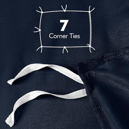 Utopia Bedding Duvet Cover Twin Size - 2 Piece with Zipper Closure - 1 Comforter Cover 68X90 Inches & 1 Pillow Sham 20X26 Inches (Navy) Comforter Not Included