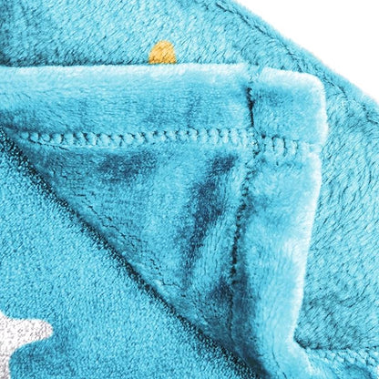 Jay Franco Kids Plush Throw Blanket – Soft & Cozy Fleece Throw for Bedroom & Couch Décor, Official Licensed Product, Blue - Disney Princess Cinderella, 60x90 - Large Blanket