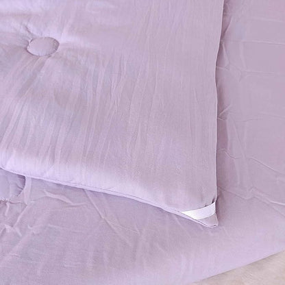 SDIII 3PCS Purple Comforter Set Queen with 2 Pillowcases, Brushed Microfiber Lightweight Lavender Comforter Queen, All Season Soft Bedding