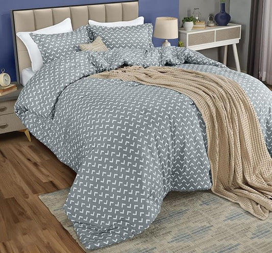 Queen Comforter Set 3 Piece Arrow White by Utopia Bedding Printed Comforters Queen Size Bedding Comforters Set Down Alternative Soft Bed Set 1 Comforter(88 x 88 inches) 2 Pillow Shams(20 x 26 inches)