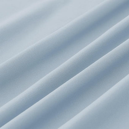 Modern Threads Soft Microfiber Solid Sheets - Luxurious Microfiber Bed Sheets - Includes Flat Sheet, Fitted Sheet with Deep Pockets, & Pillowcases Blue Mist Twin