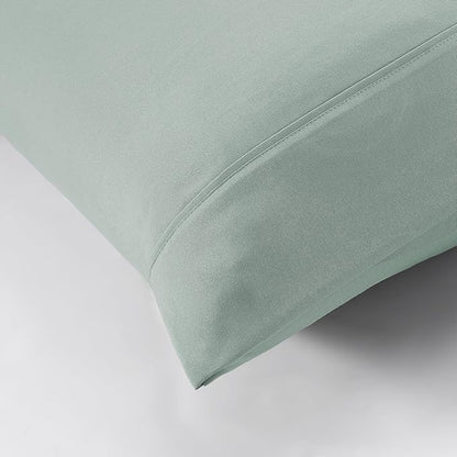 Modern Threads Soft Microfiber Solid Sheets - Luxurious Microfiber Bed Sheets - Includes Flat Sheet, Fitted Sheet with Deep Pockets, & Pillowcases Smoke Twin