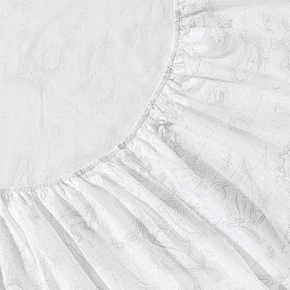 Eddie Bauer - Full Sheets, Cotton Percale Bedding Set, Crisp & Cool Home Decor, Dorm Room Essentials (Fish ATOL, Full)