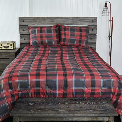 Donna Sharp King Comforter Set - 3 Piece Set - Canoe Trip - Comforter and Two Pillow Shams - Machine Washable