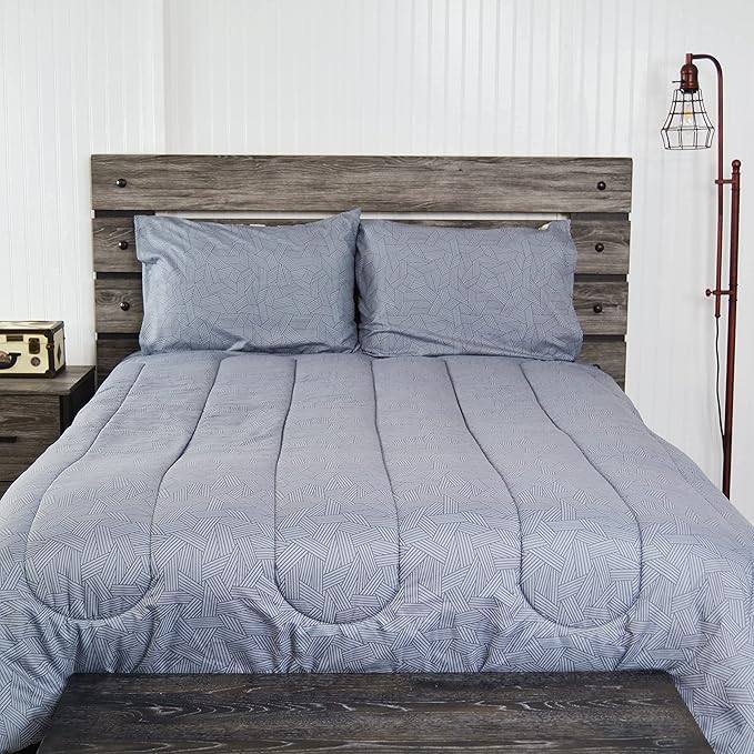 Donna Sharp King Comforter Set - 3 Piece Set - Forest Symbols - King Comforter and Two King Pillow Shams - Machine Washable