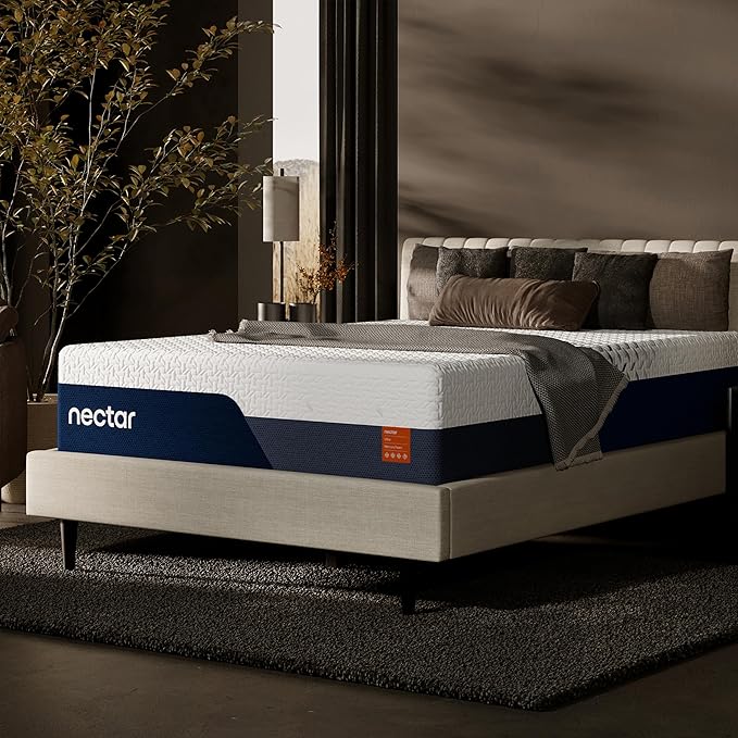 Nectar Ultra 15“ Twin XL Mattress - Medium Firm - Cooling Fibers & Temperature Regulating Material - Back Pain Relief - Zoned Ergonomic Support Layer - 365-Night Mattress Trial