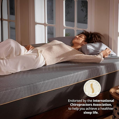 MLILY EGOHOME 12 Inch King Memory Foam Mattress for Back Pain, Cooling Copper Gel Bed in a Box, Foam Made in USA, CertiPUR-US Certified, Therapeutic Medium Firm, 76x80x12 Black