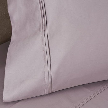 Superior 1200-Thread Count Egyptian Cotton Solid Pillowcase Set, Zephyr