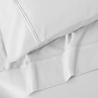 Superior 1200-Thread Count Egyptian Cotton Solid Pillowcase Set, Platinum