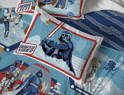 Jay Franco Star Wars Empire Strikes Back 4 Piece Full Bed Set - Includes Reversible Comforter & Sheet Set - Super Soft Fade Resistant Microfiber