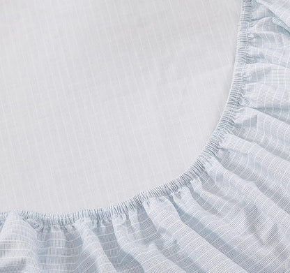 Tommy Bahama - Twin Sheet Set, Crisp & Cool Cotton Percale Bed Sheets, Deep Pockets, Striped Bedding with Matching Fitted Sheet & Pillowcase (Ala Moana Stripe Blue)