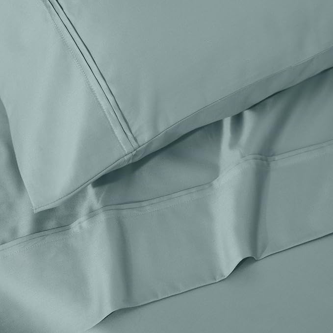 Superior 1200 Thread Count 100% Egyptian Cotton, Soft and Breathable, 2-Piece King Pillowcase Set Solid, Teal