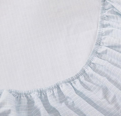 Tommy Bahama - King Sheets, Cotton Percale Bedding Set, Crisp & Cool, Stylish Bedding Set (Ala Moana Stripe Blue, King)