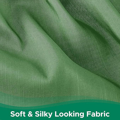 Biscaynebay Wrap Around Bed Skirts for Queen Size Beds 18" Drop, Sage Adjustable Elastic Dust Ruffles Easy Fit Wrinkle Resistant Silky Luxurious Fabric Machine Washable