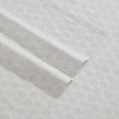 Tommy Bahama - King Sheet Set, Crisp & Cool Cotton Percale Bed Sheets, Deep Pockets, Bedding with Matching Fitted Sheet & Pillowcases (Line Palms Grey)