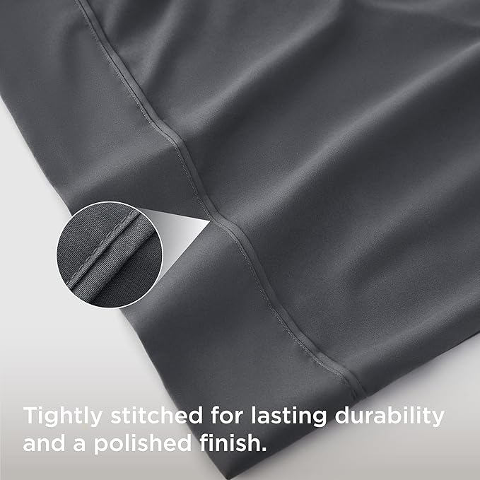 Bedsure Queen Pillow Cases Set of 4 - Dark Grey Brushed Microfiber Pillowcases 4 Pack, Super Soft Pillow Case Covers with Envelope Closure for Kids, Wrinkle, Fade Resistant, 20x30 Inches