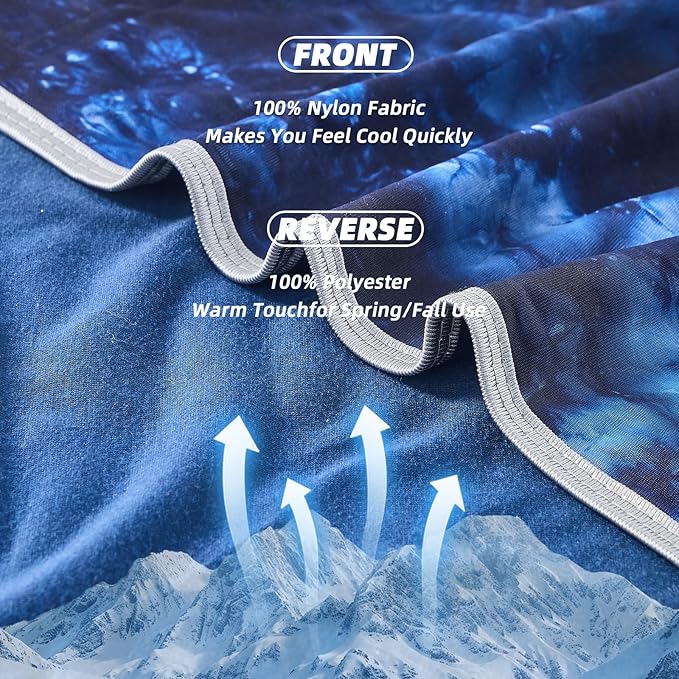 inhand Cooling Blanket Twin Size (60"x80"), Cooling Blankets for Hot Sleepers, Absorbs Heat to Keep Adults Cool for Summer Nights Sweats, Thin Cold Lightweight Blanket for Couch Bed, All Season Use