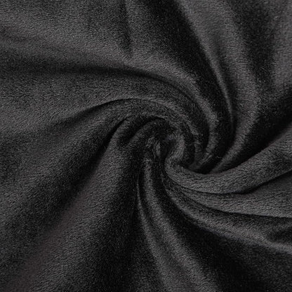 NTBAY Zipped Velvet Toddler Pillowcases, 2 Pack Cozy Luxury Flannel Plush Travel Pillow Cases, 13x18 Inches, Black