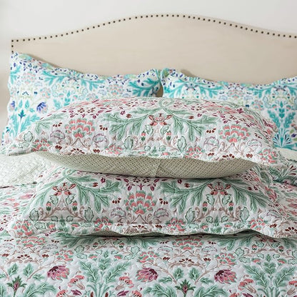 HoneiLife Quilt Set Queen Size - Microfiber Bedspreads for Queen Bed, Reversible Coverlet Lightweight Bedcover Quilt Bedding Sets for Queen Bed
