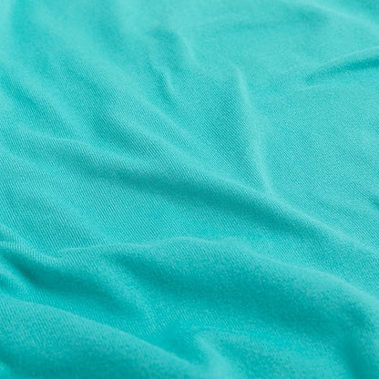 Jersey Knit Small Pillowcases - Mini Pillow Cases for Travel or Toddler Pillows Sized 12x16, 13x18 or 14x20, Ultra Soft Envelope, Microfiber, Set of 2, Aqua