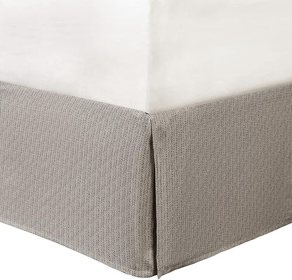 Madison Park Ridge Comforter Set-Cabin Lodge Plaid Herringbone Design All Season Down Alternative Cozy Bedding with Matching Bedskirt, Shams, Decorative Pillow, King(104"x92"), Neutral 7 Piece