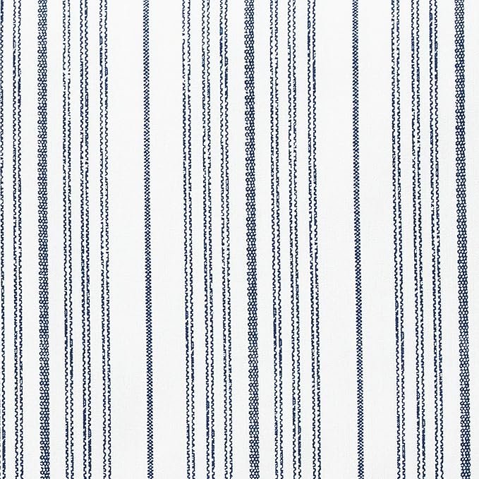 Nautica - Twin Size Sheet Set, Crisp & Tailored Cooling Sheets with a Smooth Cotton Percale Lightweight Feel - Bed Sheets with Matching Pillowcase & Fitted Sheet (Beaux Stripe Navy)