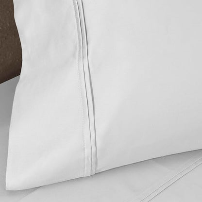 Superior 1200-Thread Count Egyptian Cotton Solid Pillowcase Set, Platinum