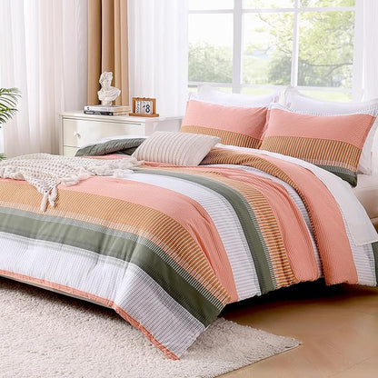 Litanika King Comforter Set Vanilla - 3 Pieces Lightweight Fluffy Bedding Comforter Sets, All Season Down Alternative Comforter (1 Comforter, 2 Pillowcases)