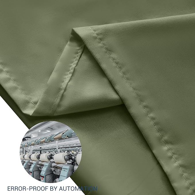 Pillowcases Queen 4 Pack, 20x30 Pillow Cases with Envelope Closure, Soft Plain Brushed Microfiber Covers Breathable Wrinkle-Resistant, Olive Green