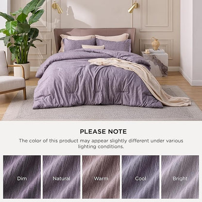 Bedsure Twin/Twin XL Comforter Set - Dark Red Soft Bedding for All Seasons, Cationic Dyed Bed Set, 2 Pieces, 1 Twin Size Comforter (68"x88") and 1 Pillow Sham (20"x26"+2")
