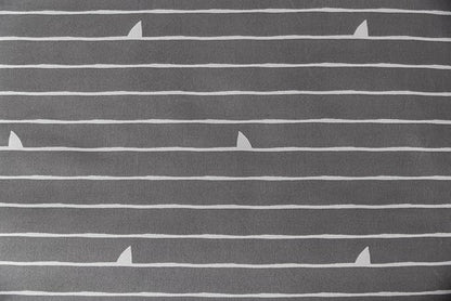 Beddy's Great White Zipper Bedding - Durable Zip-On Sheets & Comforter for Kids - Bed in a Bag - Easy Make Bedding - Machine Washable - Includes Pillowcase & Sham - Grey Shark - Full