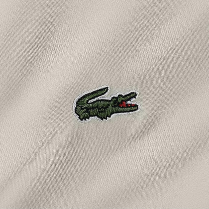 Lacoste 100% Cotton Percale 3-Piece Sheet Set – Cool, Crisp, Matte, and Durable, Oeko-Tex Certified – Solid, Pumice Stone, Twin