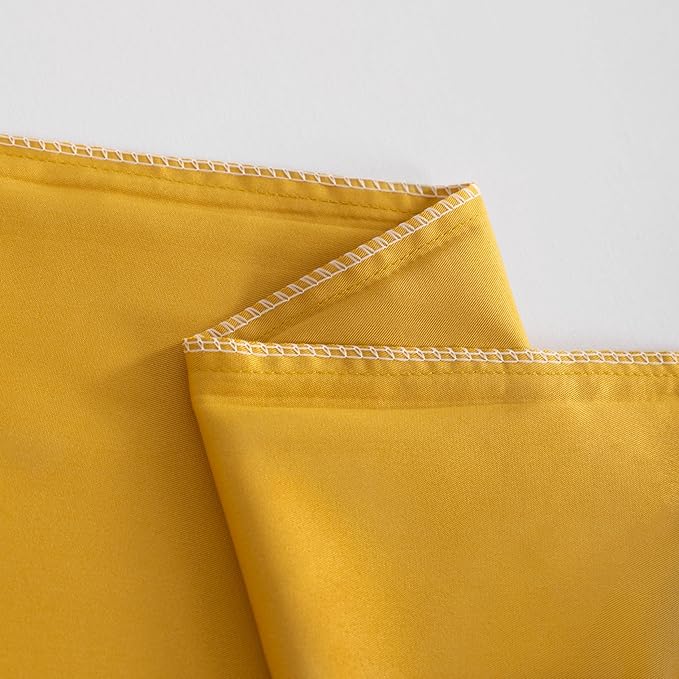 NTBAY Standard Pillowcase Set - 2 Pack Brushed Microfiber 20x26 Pillowcases - Soft, Wrinkle-Free, Fade-Resistant, Stain-Resistant, Ginger Yellow Pillowcases with Envelope Closure - 20x26 Inches