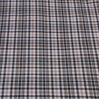 SDIII 3PCS Brown Gingham Comforter Set Full 100% Washed Microfiber Lightweight Gingham Bedding Full Farmhouse Shabby Chic Checkered Bedding Brown