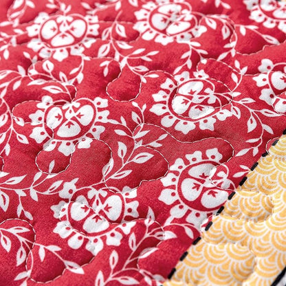 HoneiLife King Quilt Bedding Set - Rustic Quilt Sets 3-Piece,Patchwork Bedspreads for King Bed,Lightweight Coverlets Microfiber Bed Cover, Quilt King Size All Season Quilts-Orange