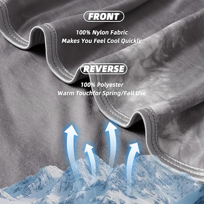 inhand Cooling Blanket King Size (90"x108"), Cooling Blankets for Hot Sleepers, Absorbs Heat to Keep Adults Cool for Summer Nights Sweats, Thin Cold Lightweight Blanket for Couch Bed, All Season Use