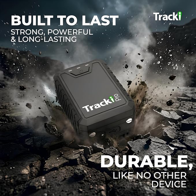 Tracki Pro GPS Tracker for Vehicles, Subscription Required, Cancel Anytime – Track Cars & Assets for Months – Hidden GPS Tracker for Car