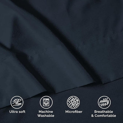 Luxury Flat Sheet on Amazon Elegant Comfort Wrinkle-Free 1500 Premier Hotel Quality 1-Piece Flat Sheet, King Size, Black