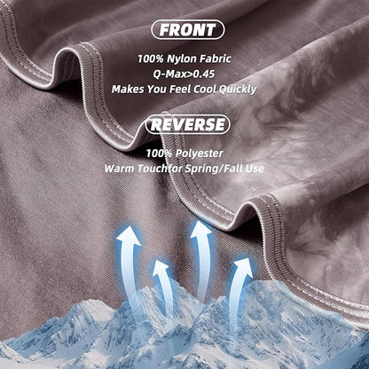 inhand Cooling Blanket Twin XL Size (60"x90"), Cooling Blankets for Hot Sleepers, Absorbs Heat to Keep Adults Cool For Summer Nights Sweats, Thin Cold Lightweight Blanket for Couch Bed, All Season Use