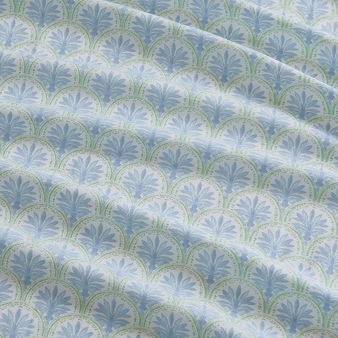 Tommy Bahama - King Sheet Set, Crisp & Cool Cotton Percale Bed Sheets, Deep Pockets, Coastal Bedding with Matching Fitted Sheet & Pillowcases (Coastal Bay Blue)
